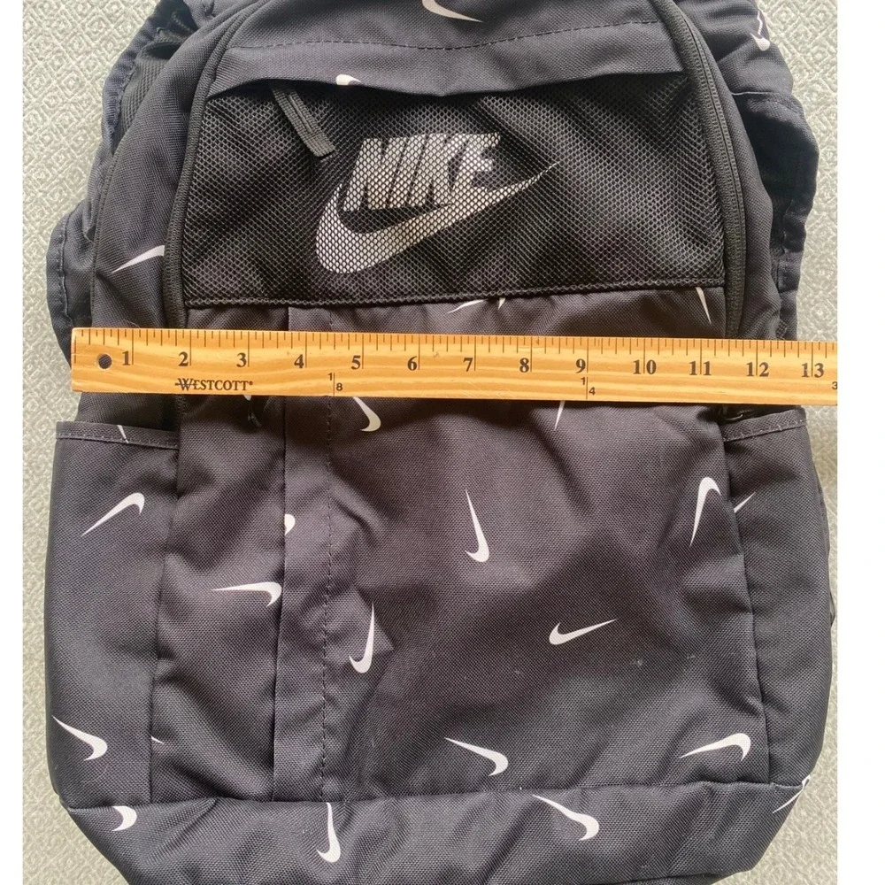 Nike Backpack Unisex Small Black Brasilia‎ JDI Mini All Over Swoosh Logo Print